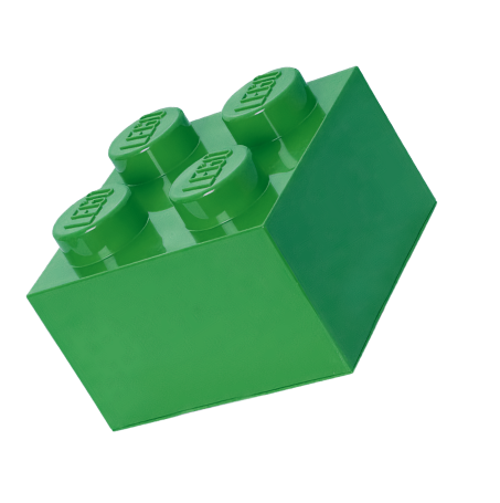 cubo de lego verde